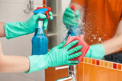 Professional office cleaning in a CR0 commercial workspace