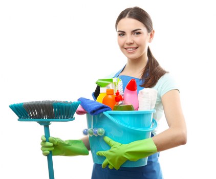 Professional cleaners working in a Croydon property