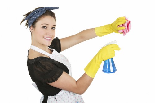 Careful cleaning of commercial cladding and frontage surfaces in CR0